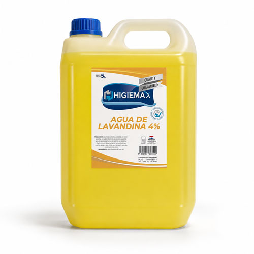 Agua de lavandina al 4%